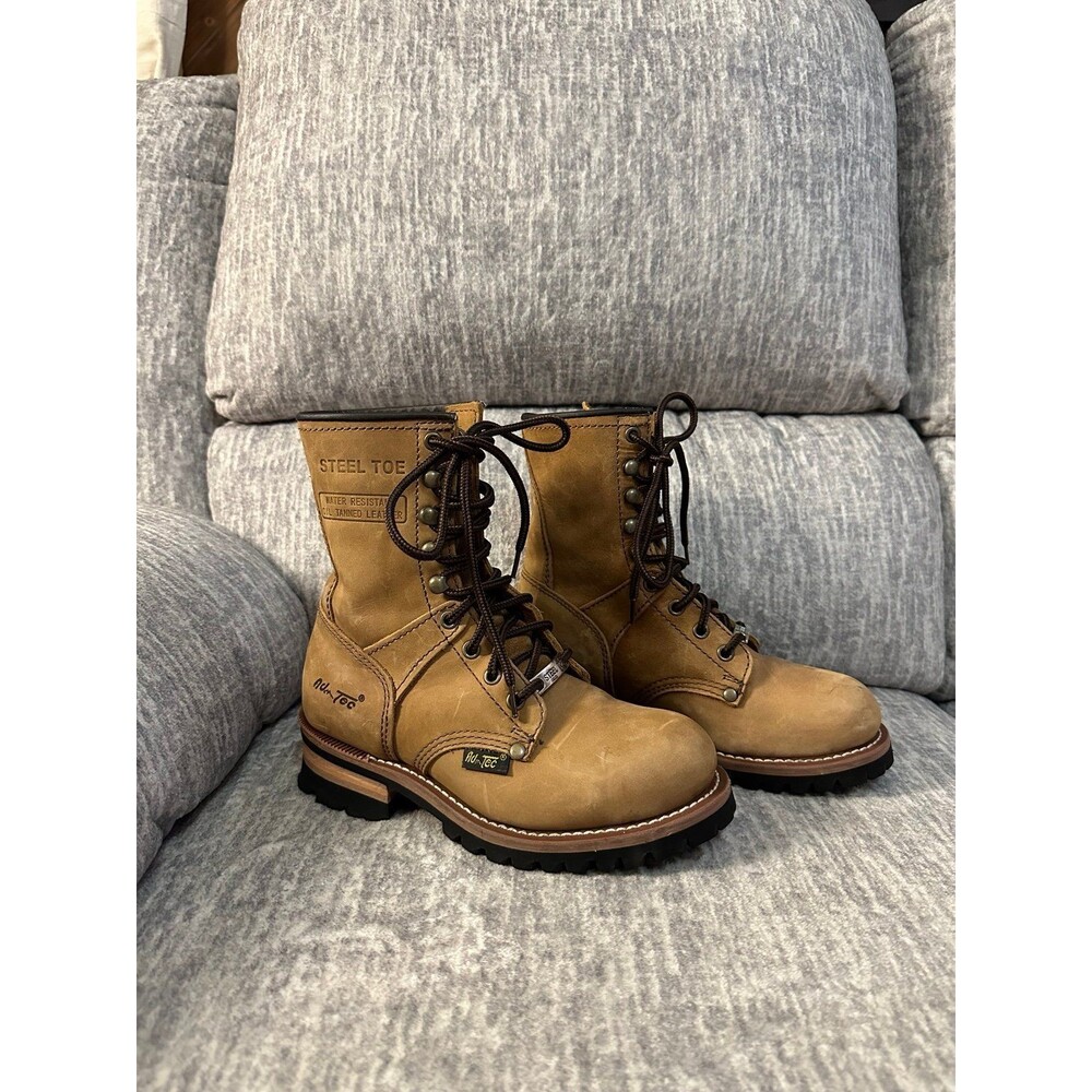 WOMEN’S ADTEC 9” LOGGER STEEL TOE LEATHER BOOTS